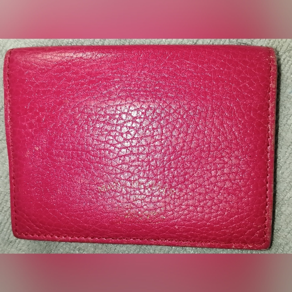 Gucci GUC Pink Leather ID/Card Holder